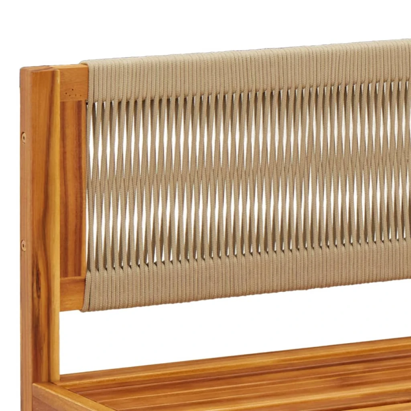 vidaXL 9 daļu dārza dīvānu komplekts ar spilveniem, akācijas koks un virve