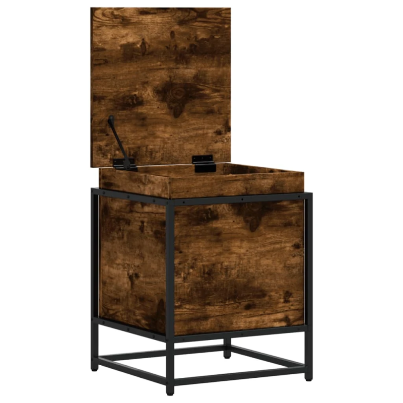 vidaXL uzglabāšanas kaste ar vāku, 40x40x51,5 cm, inženierijas koks