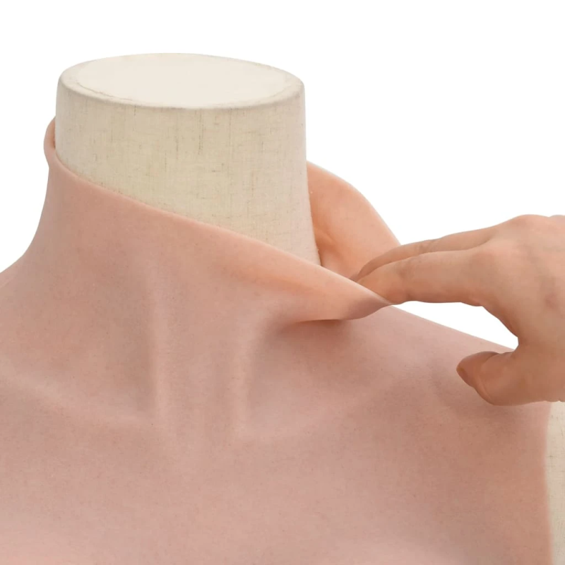 vidaXL krūšu plāksne, silikons, H kausiņš, dabīga krāsa