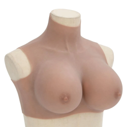 vidaXL krūšu plāksne, silikons, H kausiņš