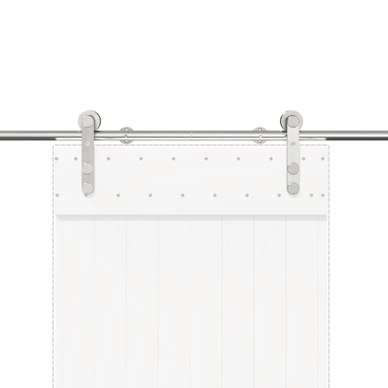 vidaXL bīdāmo durvju sistēma, 200 cm, nerūsējošs tērauds