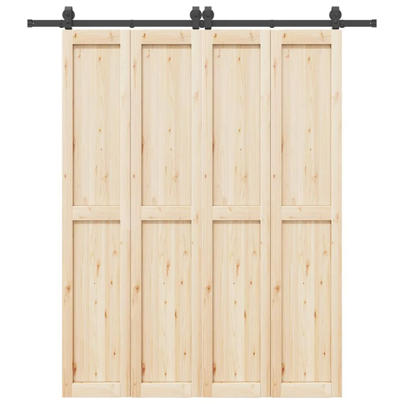 vidaXL bīdāmo durvju sistēma, 200 cm, melns tērauds