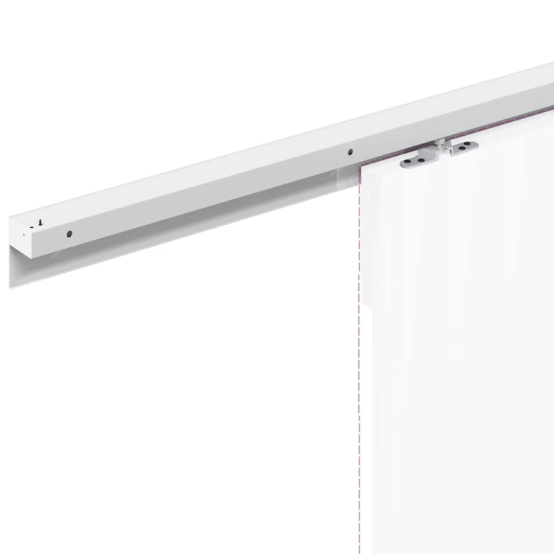 vidaXL bīdāmo durvju sistēma, 200 cm, alumīnija sakausējuma, sudraba