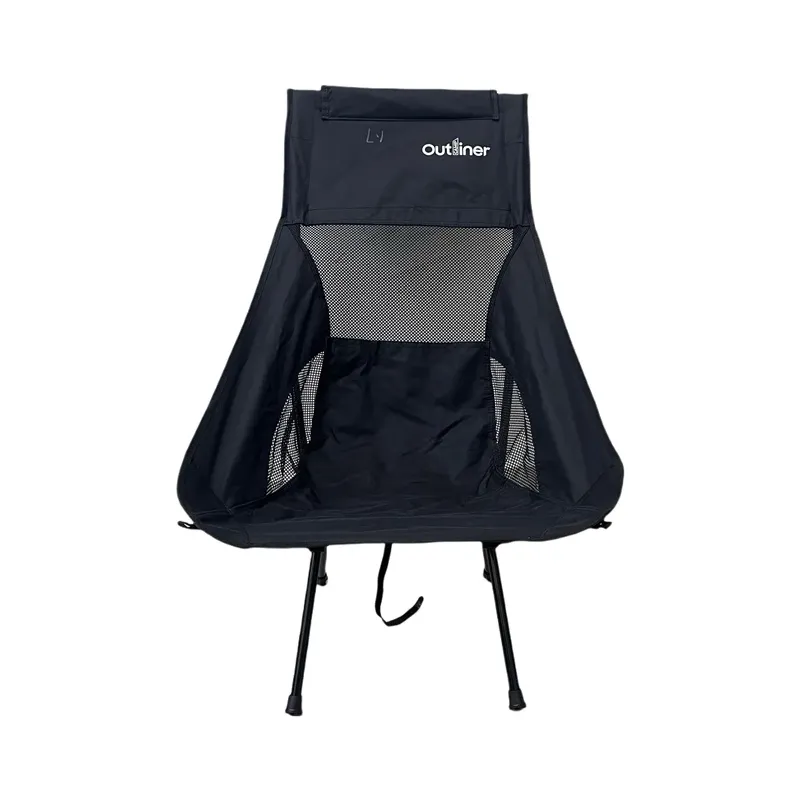 Tūrisma krēsls Outliner, melna krās.