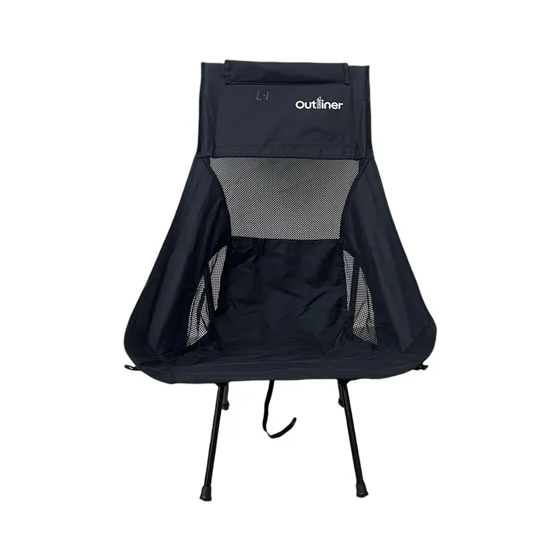 Tūrisma krēsls Outliner, melna krās.