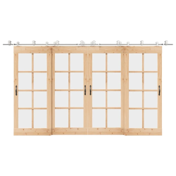 vidaXL bīdāmo durvju sistēma, 400 cm, nerūsējošs tērauds