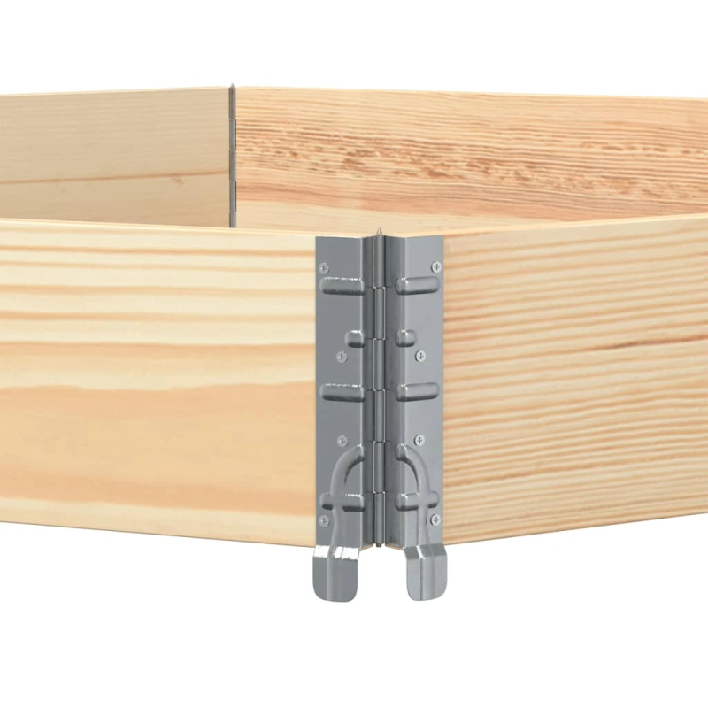 vidaXL puķu kaste, sešstūra, 160x160 cm, priedes masīvkoks