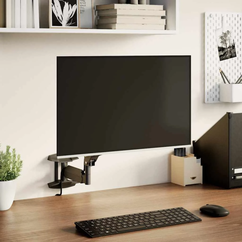 vidaXL monitora sienas stiprinājums Max 27 collu ekrānam gāzes atspere