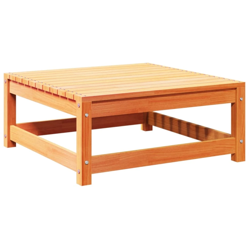 vidaXL 6-daļīgs dārza dīvānu komplekts, matrači, brūns priedes koks