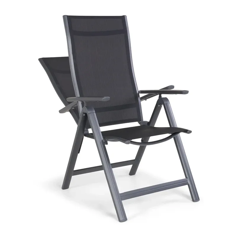 Saliekams krēsls Domoletti Flipi Black 53000010204, melna, 70 cm x 58 cm x 109 cm