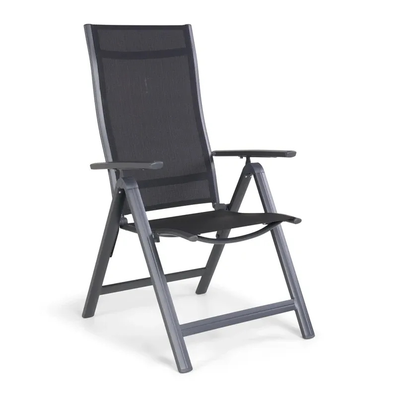Lauko kėdė Domoletti Flipi Black 53000010204, juoda sp., 70 cm x 58 cm x 109 cm