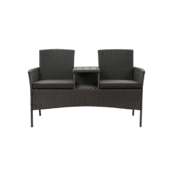 Soliņš āra divvietīgs ar spilveniem hugo