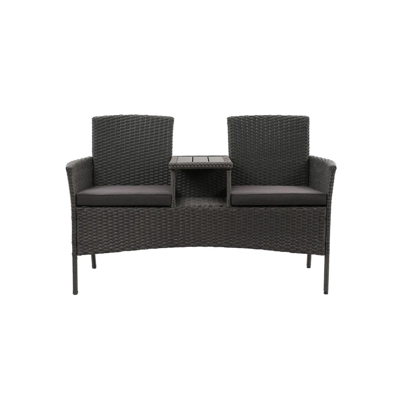 Soliņš āra divvietīgs ar spilveniem hugo