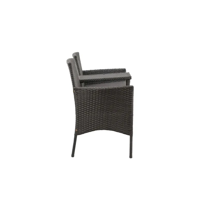Lauko suoliukas Domoletti Hugo 53000010189, juoda sp., 138 cm x 61 cm x 86 cm