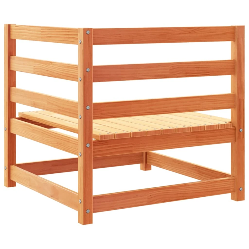 vidaXL 11-daļīgs dārza dīvānu komplekts, vaska brūnas priedes koks