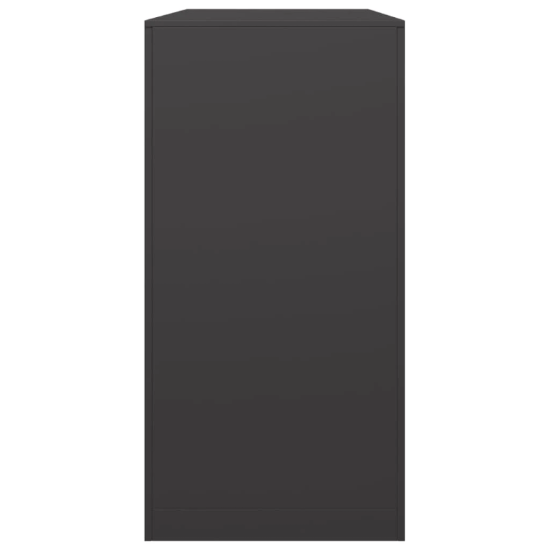 vidaXL malkas uzglabāšanas statīvs, melns, 100x40x80 cm, tērauds