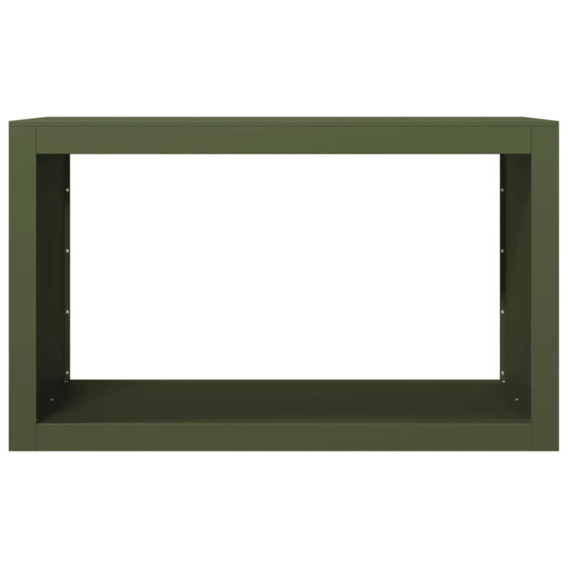 vidaXL malkas uzglabāšanas statīvs, zaļš, 100x40x60 cm, tērauds