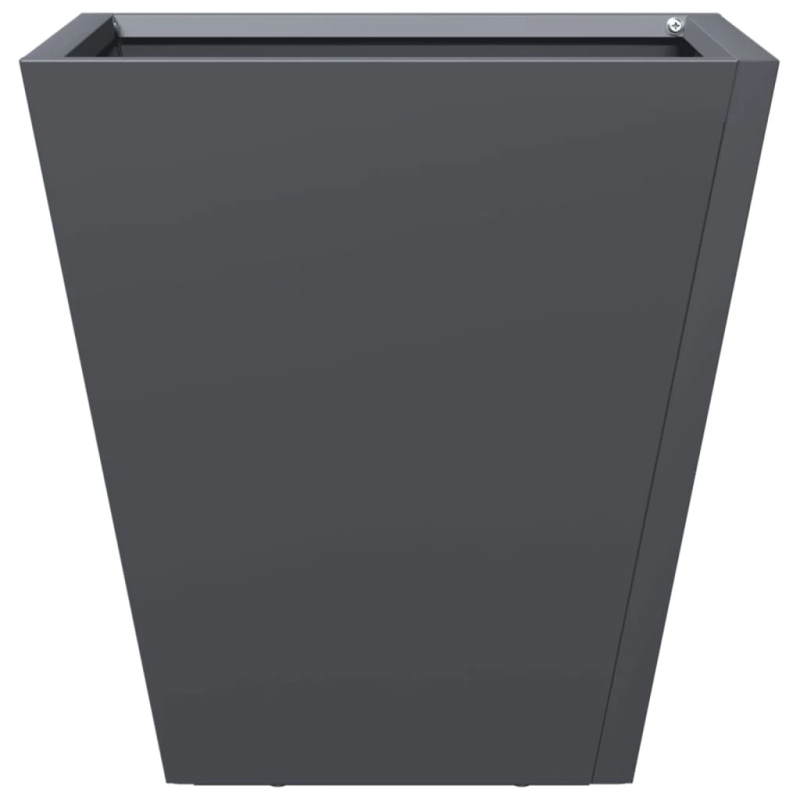 vidaXL dārza puķu kastes, 2 gab., antracītpelēkas, 30x30x30cm, tērauds