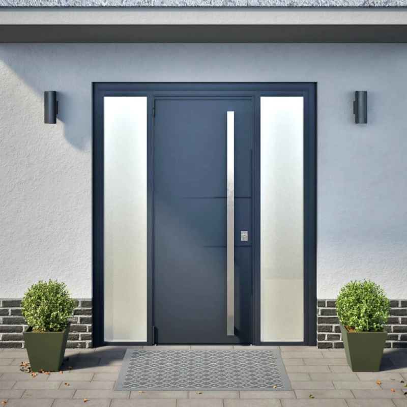 vidaXL dārza puķu kastes, 2 gab., olīvu zaļas, 30x30x30 cm, tērauds