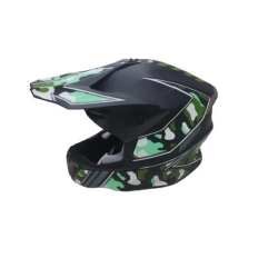 Motociklininko šalmas HD-806. XL ,61-62 cm,. juoda-žalia