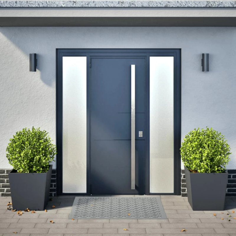 vidaXL dārza puķu kastes, 2 gab., antracītpelēkas, 50x50x50cm, tērauds