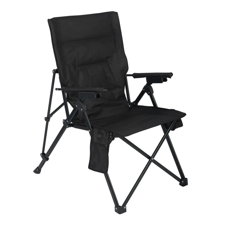 Krēsls tūristu melns 87x57x104cm