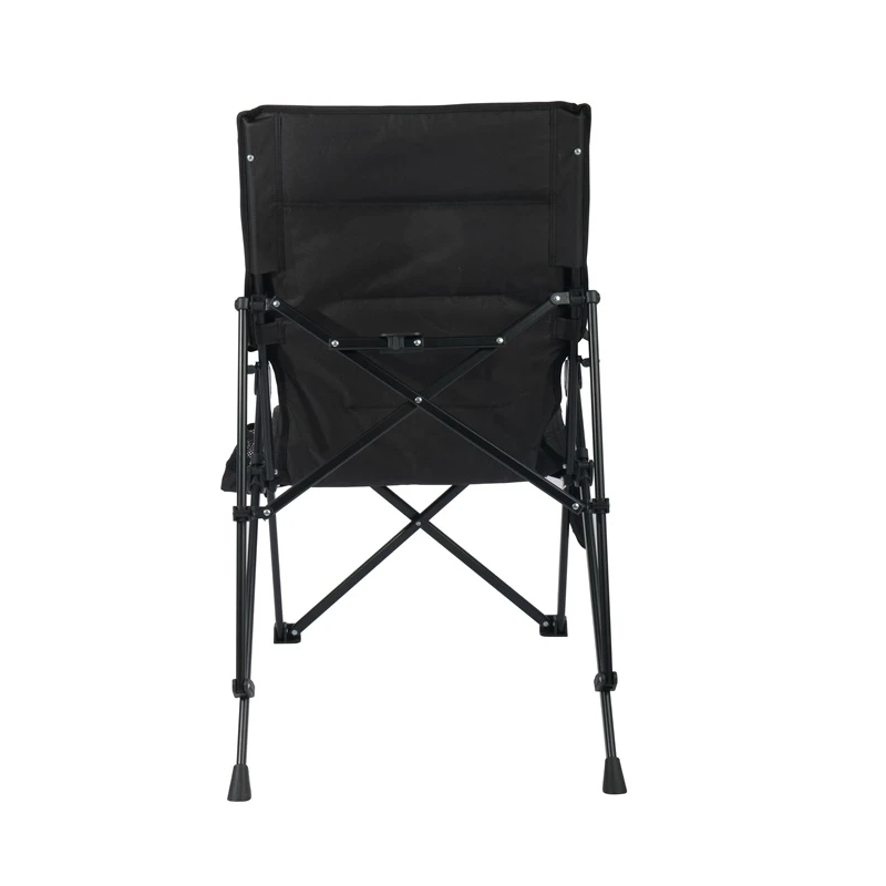 Krēsls tūristu melns 87x57x104cm