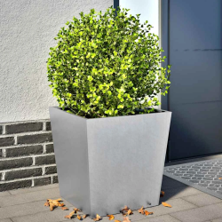 vidaXL dārza puķu kastes, 2 gab., 50x50x50 cm, cinkots tērauds