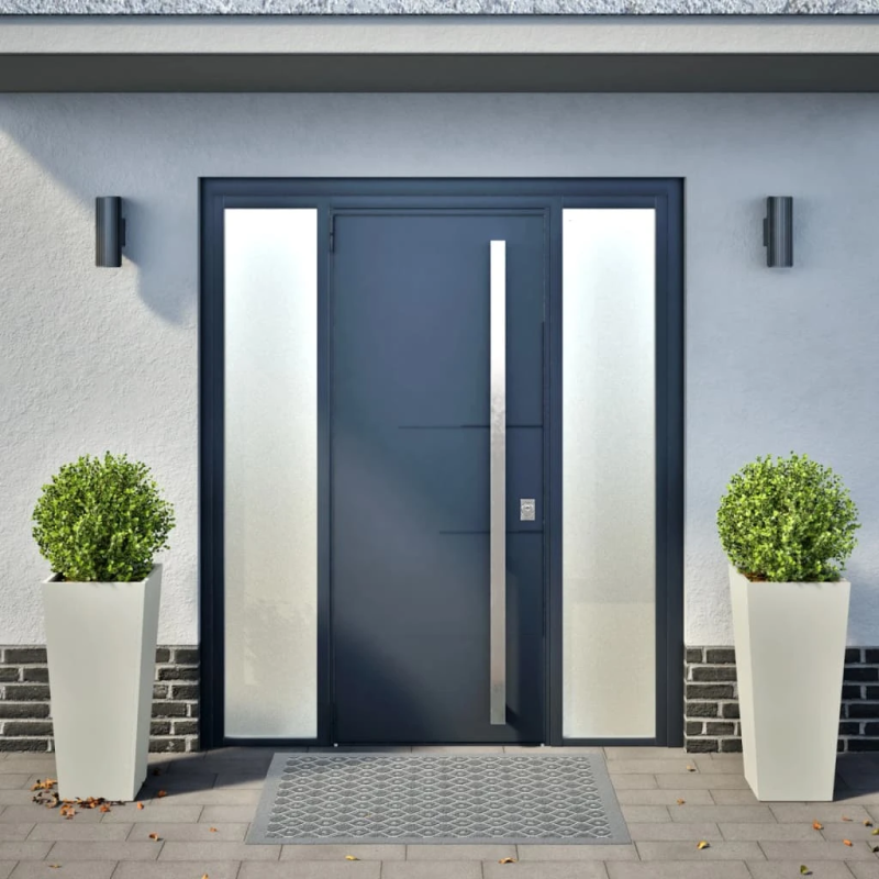 vidaXL dārza puķu kastes, 2 gab., baltas, 35x35x75 cm, tērauds