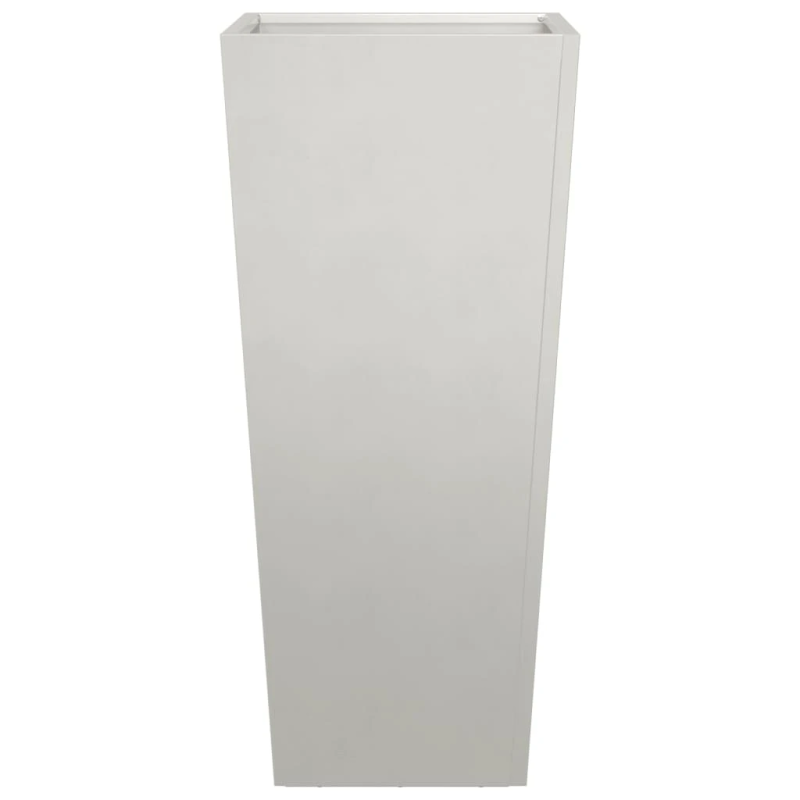 vidaXL dārza puķu kaste, 35x35x75 cm, nerūsējošs tērauds