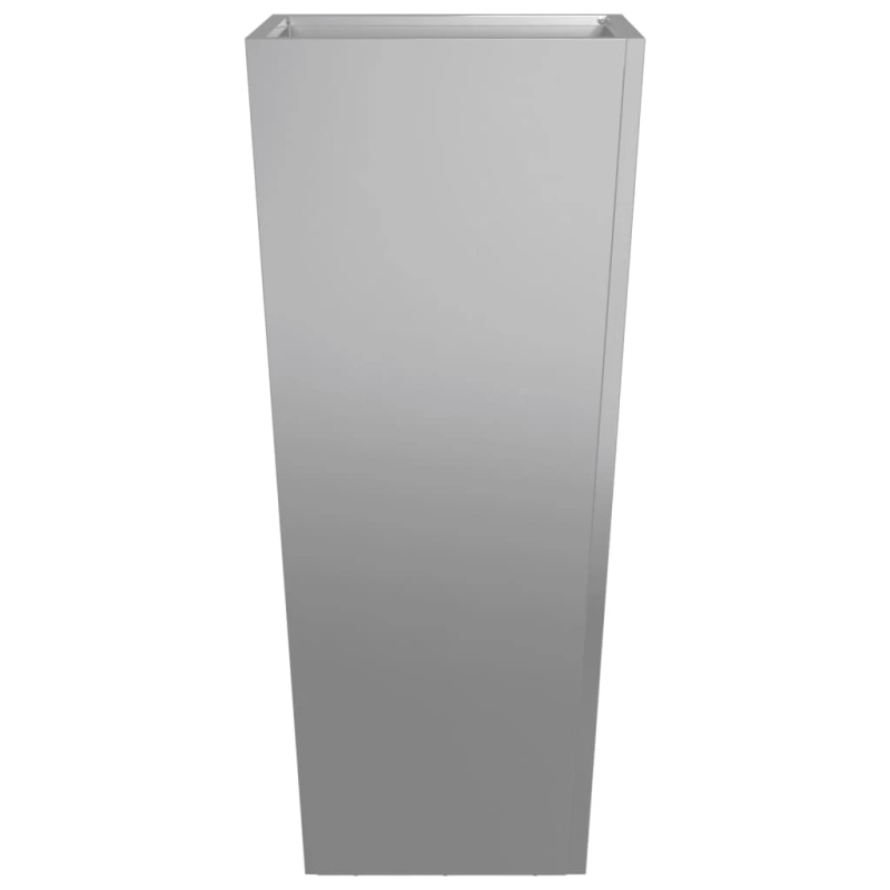 vidaXL dārza puķu kaste, 35x35x75 cm, cinkots tērauds