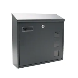 Почтовый ящик Haushalt PWA-251, серый цв., 15 см x 37 см x 37 см