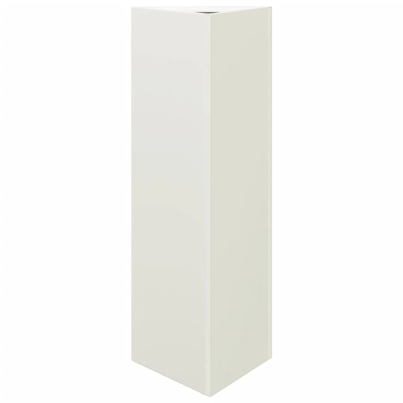 vidaXL dārza puķu kaste, balta, 30x26x75 cm, tērauds