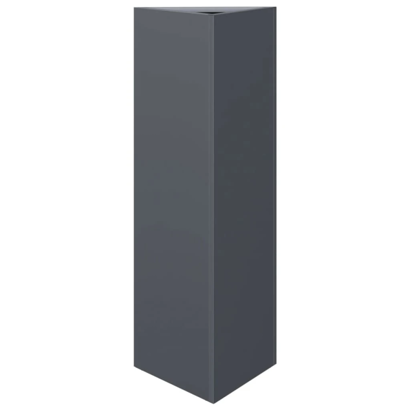 vidaXL dārza puķu kaste, antracītpelēka, 30x26x75 cm, tērauds