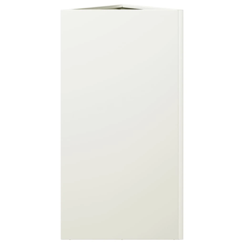 vidaXL dārza puķu kaste, balta, 40x34,5x70 cm, tērauds