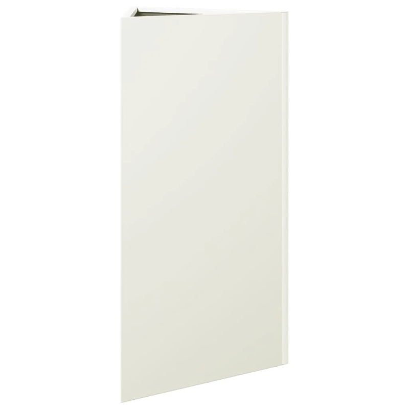 vidaXL dārza puķu kastes, 2 gab., baltas, 40x34,5x70 cm, tērauds