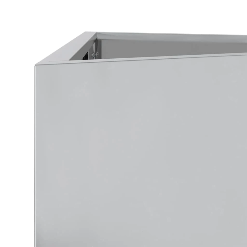 vidaXL dārza puķu kaste, 40x40x75 cm, cinkots tērauds