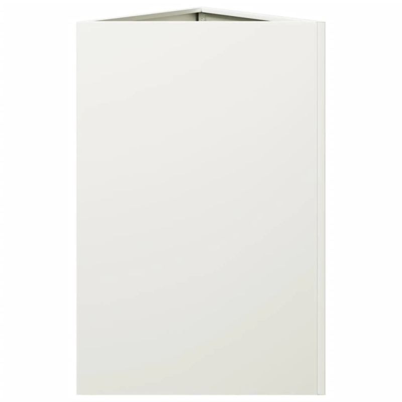 vidaXL dārza puķu kastes, 2 gab., baltas, 50x43x75 cm, tērauds