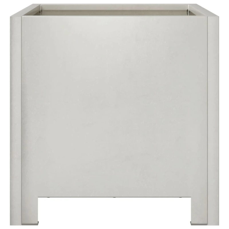 vidaXL dārza puķu kaste, 30x30x30 cm, nerūsējošs tērauds