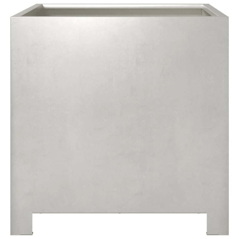 vidaXL dārza puķu kaste, 40x40x40 cm, nerūsējošs tērauds