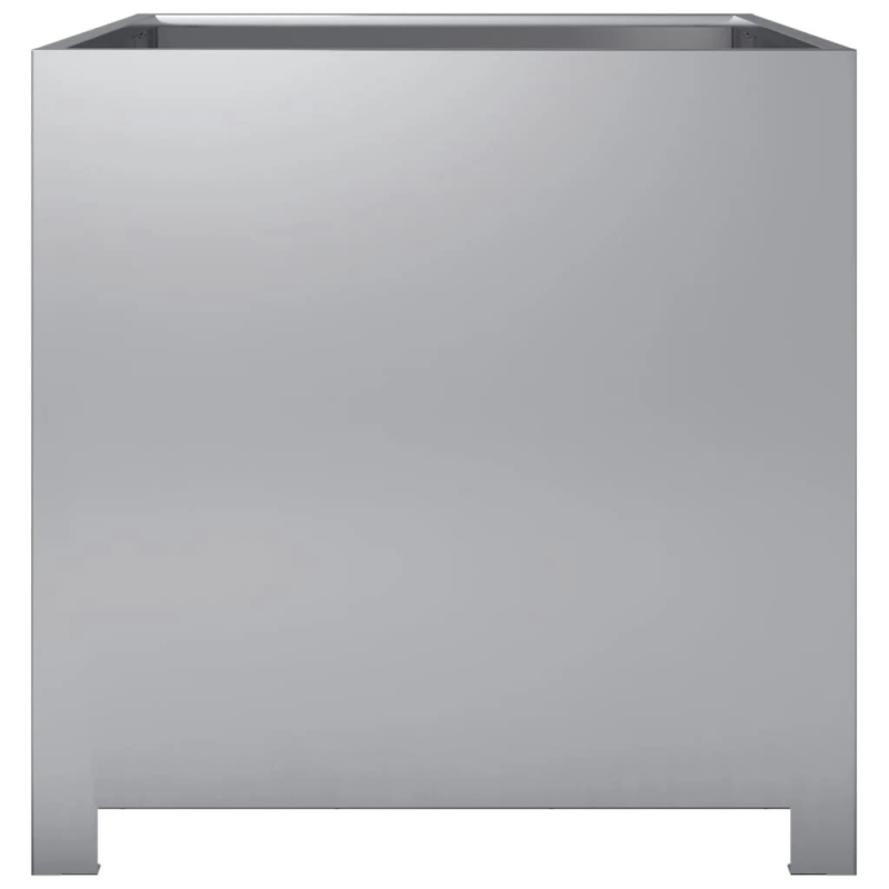 vidaXL dārza puķu kaste, 50x50x50 cm, cinkots tērauds