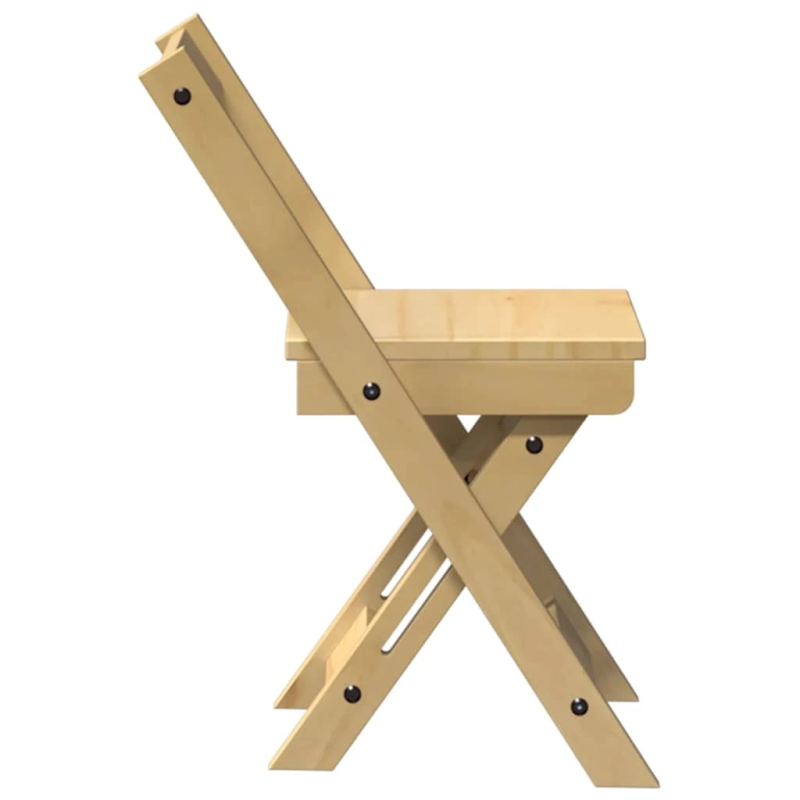 vidaXL ēdamistabas krēsli, saliekami, 4 gab., Corona, brūns, priede