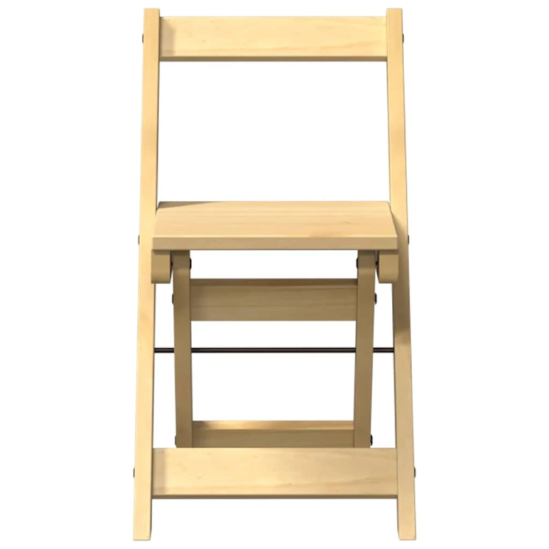 vidaXL ēdamistabas krēsli, saliekami, 4 gab., Corona, brūns, priede