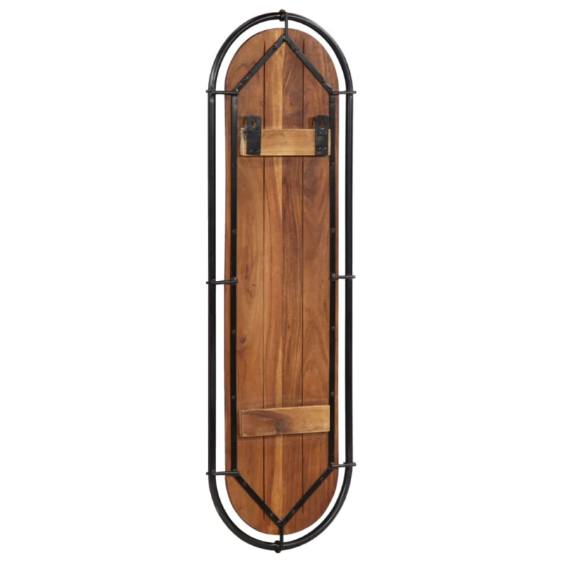 vidaXL sienas drēbju pakaramie ar 4 āķiem 2 gab. pārstrādāts masīvkoks