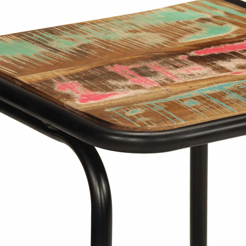 vidaXL bāra krēsli, 2 gab., 46x35,5x70 cm, pārstrādāts masīvkoks