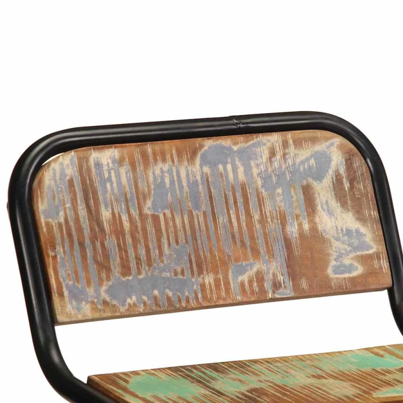 vidaXL bāra krēsli, 2 gab., 46x35,5x70 cm, pārstrādāts masīvkoks