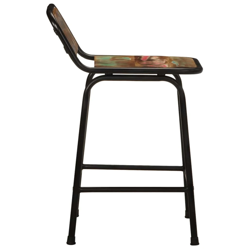 vidaXL bāra krēsli, 4 gab., 46x35,5x70 cm, pārstrādāts masīvkoks