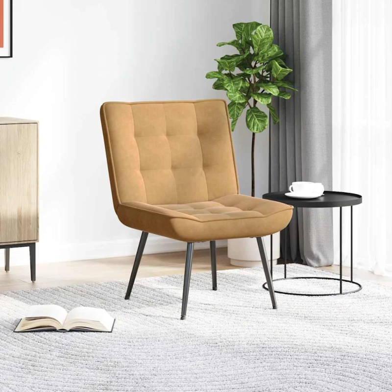 vidaXL Relaksējošais Krēsls Brūns 64x74x84 cm Samts