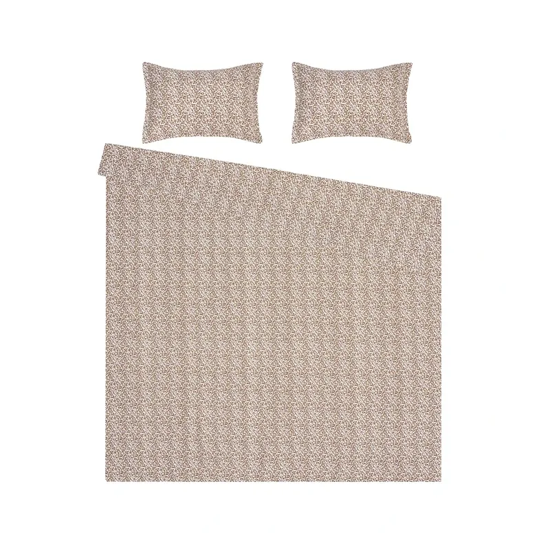 Комплект постельного белья Okko Leopard, коричневатый, 200 x 220 cm
