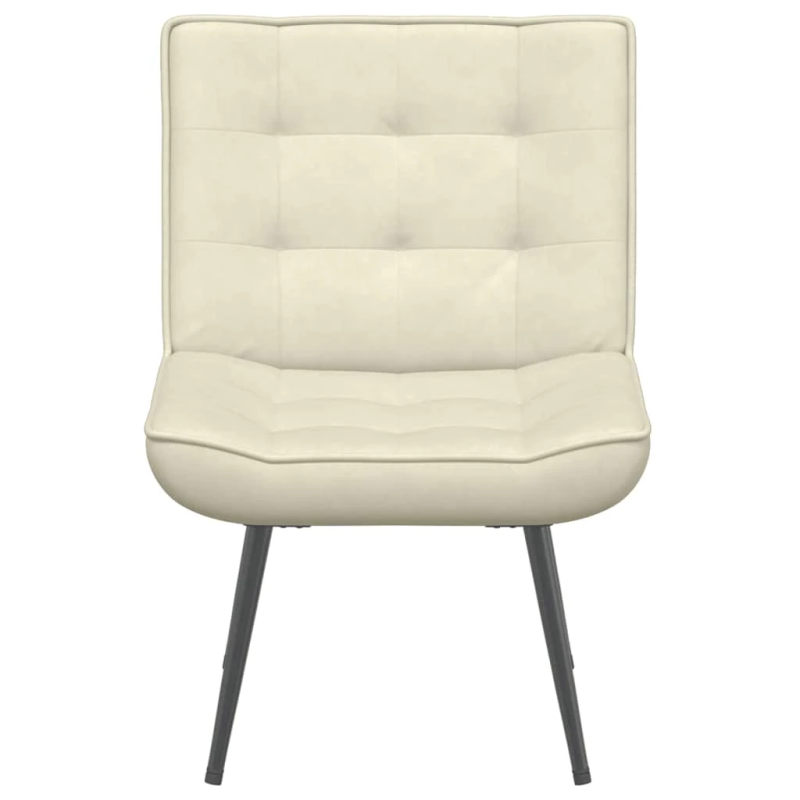 vidaXL Relaxing Chair Cream 64x74x84 cm Velvet